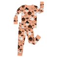 thumbnail image 1 of Girls Halloween Outfit Long Sleeve Top and Pants Set Fall Winter Two Piece Clothing for Kids Toddlers Pumpkin Ghost Sets, 1 of 5