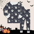 thumbnail image 1 of Girls Halloween Pajamas Set Ghost Pumpkin Print Boy Pajamas Set Long Sleeve Crewneck Soft Comfort Top Shirts and Pants Set Kids Girls Pajamas Size 8-9 Years, 1 of 3