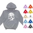 thumbnail image 1 of Girls Halloween Print Hoodie Long Sleeve Casual Pullover Top For Kids, 1 of 4