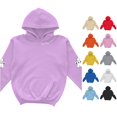 thumbnail image 1 of Girls Halloween Print Hoodie Long Sleeve Loose Fit Pullover Sweatshirt For Kids, 1 of 4