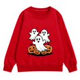 thumbnail image 1 of Girls Halloween Pumpkin Ghost Sweatshirts Oversized Cute Cotton Sweater.Teen Kids Long Sleeve Crew Neck Pullover Tops Trendy Casual Comfortable Ribbed Cuffs Hoodies, 1 of 7