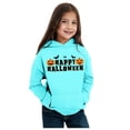 thumbnail image 1 of Girls Halloween Sweatshirts Crew Neck Long Sleeve Hooded Sweatshirt Soft Casual Drop Shoulder Hoodie Pullovers Tops Loose Children Kid's Fall Winter Outfits, 1 of 3