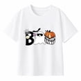 thumbnail image 1 of Girls Halloween T-Shirt Boo Pumpkin Tee Top Kid Clothes, 1 of 8