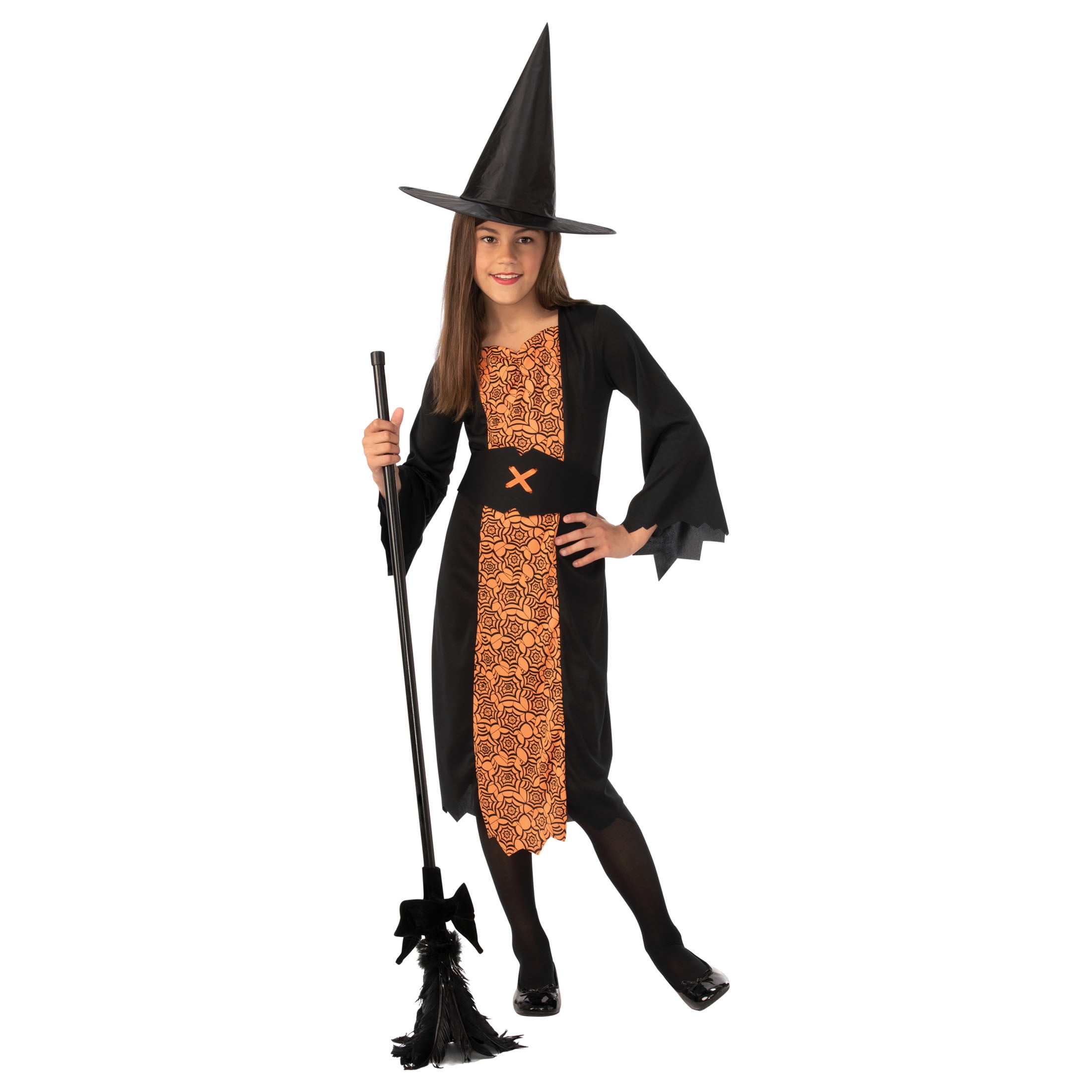 Girls Halloween Witch Costume, Way to Celebrate, Size M