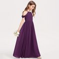 thumbnail image 1 of Girls Halter Chiffon Performance Dress, Sleeveless Long Gown for Piano Violin Recital, 1 of 5