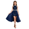 thumbnail image 1 of Girls Halter Neck Sequin Dress Kids Fancy Formal Party Christmas Sparkly Pageant Birthday Dresses, 1 of 4