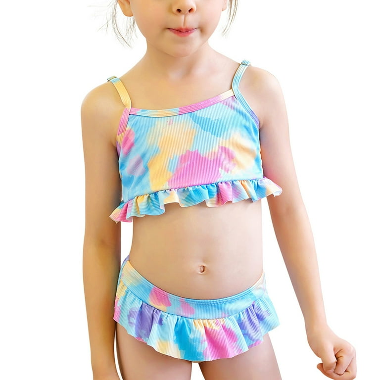 Girls Colorfully Split Top Girls Colorfully Split Top