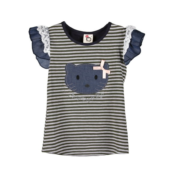 Girls' Happy Baby Kitty with Stripes RH0292
