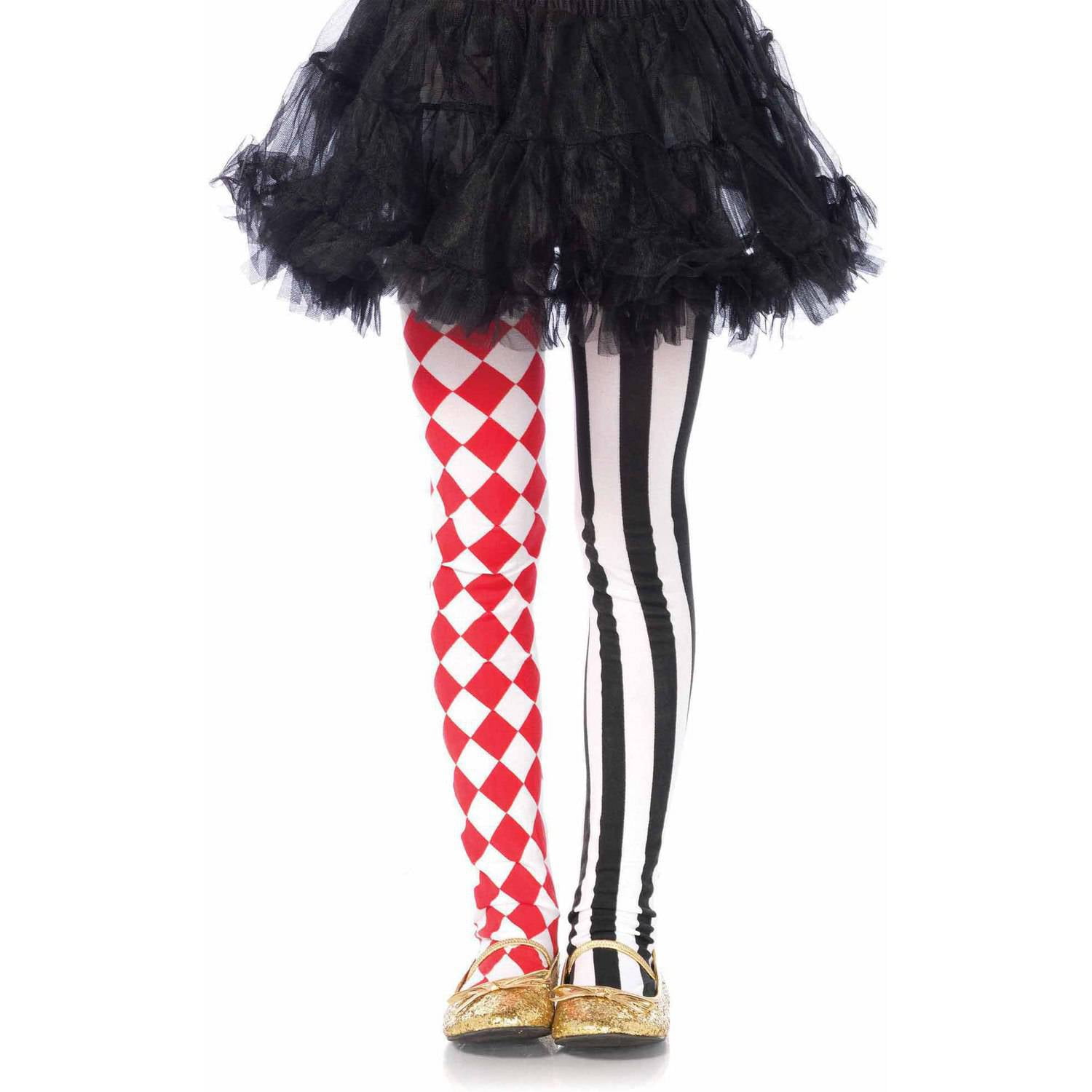 Girls Harlequin Dual Print Tights Walmart