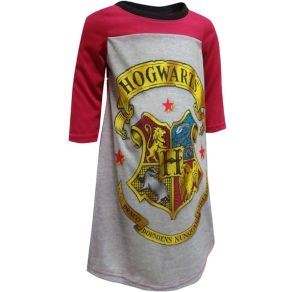Girls Harry Potter Hogwarts School Crest Nightgown Sleep Shirt