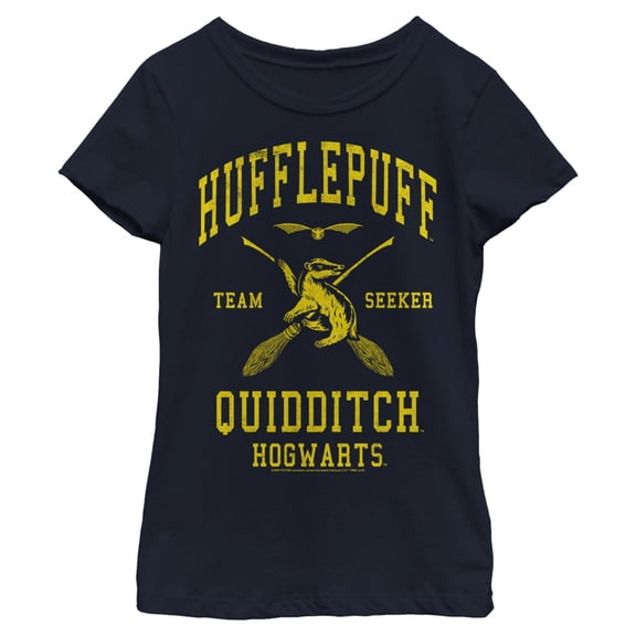 Girls Harry Potter Hufflepuff Quidditch Seeker T Shirt