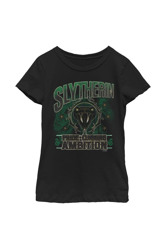 Girls Harry Potter Slytherin Pride and Ambition T Shirt