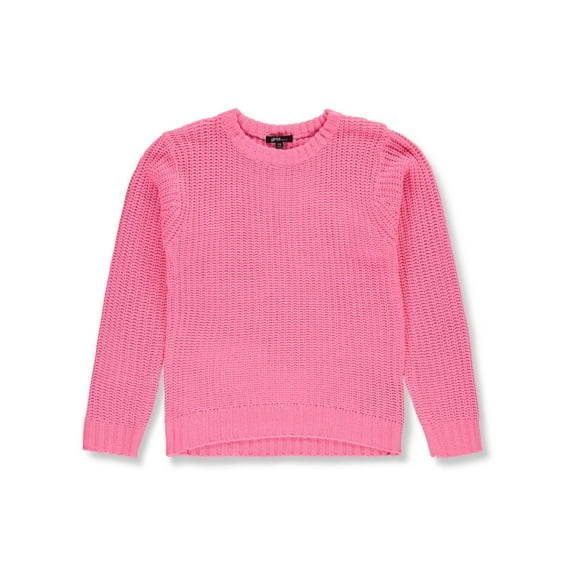 Girls Hearts Girls' Knit Sweater Color: neon pink Size: 14 - 16