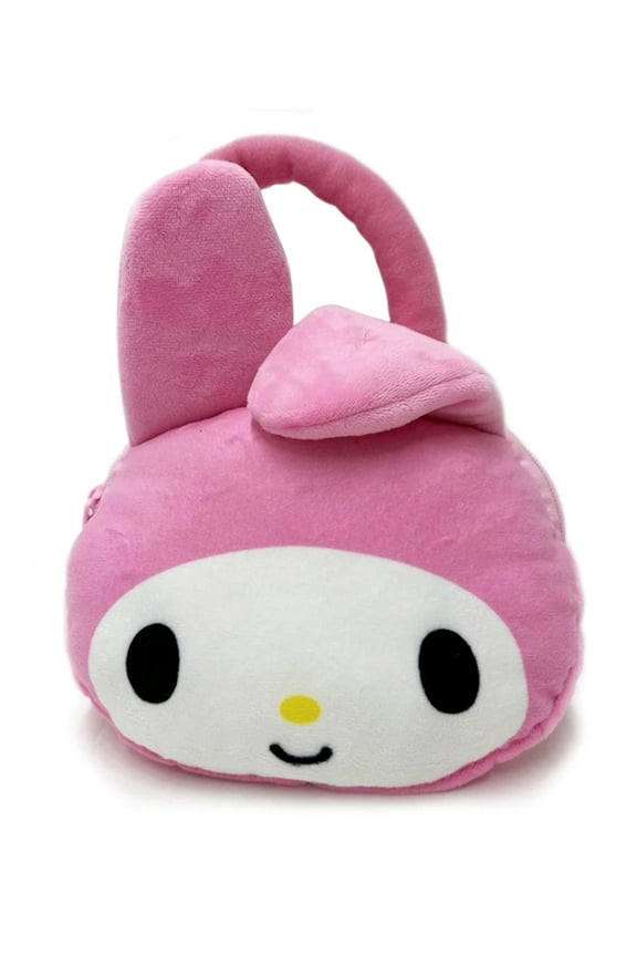 Hello Kitty Purse My Melody Handbag Plush Bag Soft Girls Sanrio Small 9"