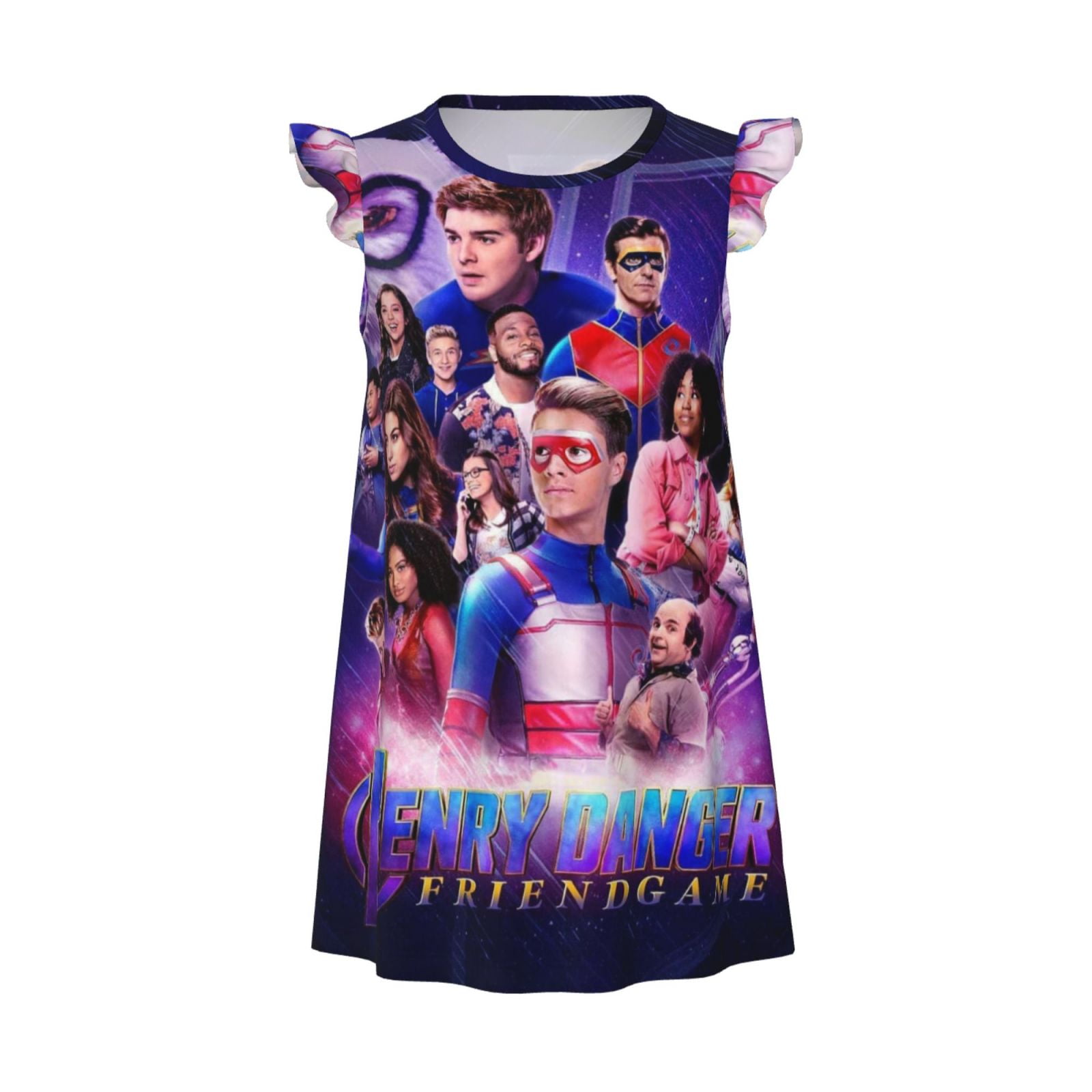 Girls Henry Danger Nightgowns Pajamas Kids Sleepwear Night Dress Sleep