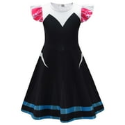 Girls Cartoon Costume Halloween Dress for Girl Cosplay Outfit, Size 4-5Y