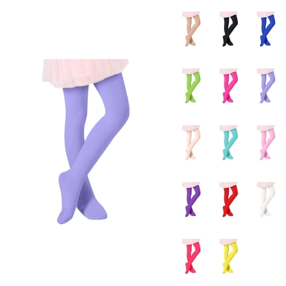 Girls High Elastic Dance Leggings, Ballerina Tights Comfortable Stretchable Underwear for Kids and Toddlers Spring Summer Pants