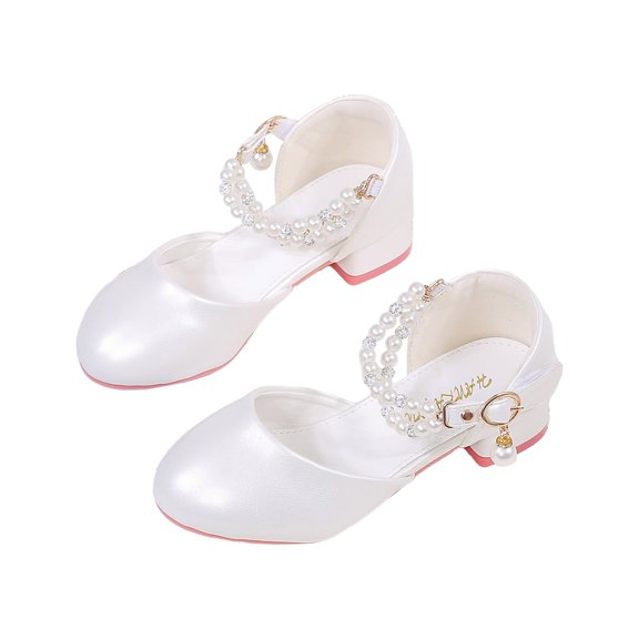 Girls High Heels Dress Sandals Princess Bow Shoes Party Flower Wedding Shoes for Toddler Kids Toddler Dress Shoes Fashion Open Toe Sandals