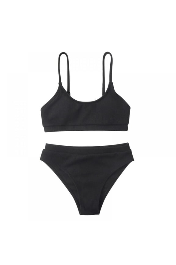 Girls High Waist Bikini Set Two-Piece Swimsuits, Uccdo 7-13T Big Girls Beach Sport Swimwear Bathing Suit, Size 7-13 Years