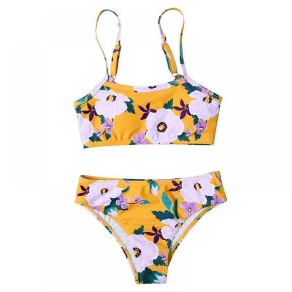 Girls High Waist Bikini Set Two-Piece Swimsuits, Uccdo 7-13T Big Girls Beach Sport Swimwear Bathing Suit, Size 7-13 Years