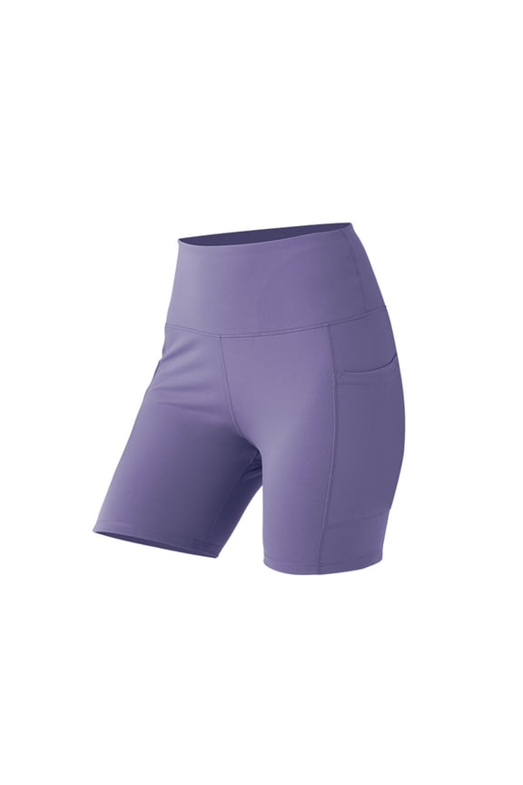 Girls High Waist Yoga Shorts Elastic Fabric – Tight Fit Three Quarter Biker Pants, Sporty Summer Outer Wear Clothes for Girls, Active Look for Kids 5-14 Years