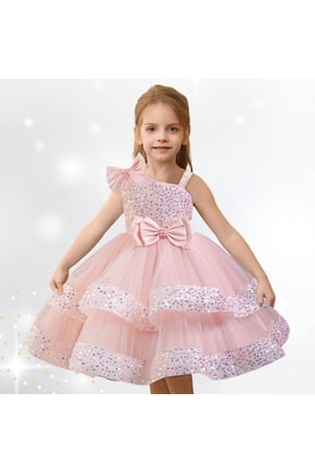 Girls Holiday Dresses Cartoon Birthday Dress Kids Easter Dresses for Toddler Girls 3T