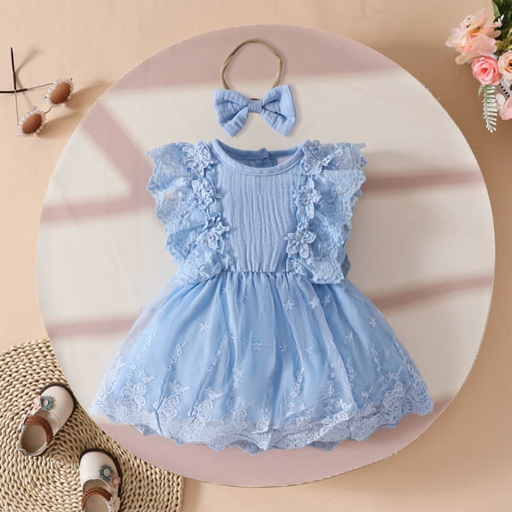 Girls Holiday Dresses Cartoon Birthday Dress for Girls Baby Pageant Dress 6-9 Months