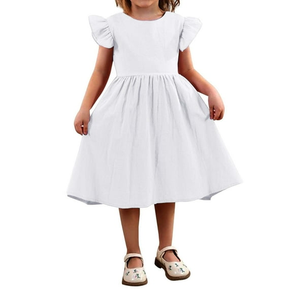 Girls Holiday Dresses Cartoon Birthday Girl Dress Kids Tulle Dress for Girls 5-6 Years