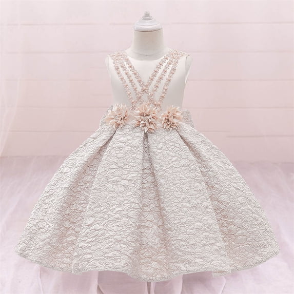 Girls Holiday Dresses Cute Birthday Dress Girls Kids Easter Dresses for Toddler Girls 6-7 Years