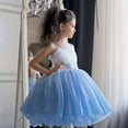 thumbnail image 1 of Girls Holiday Dresses Tutu Birthday Dress Girls Kids Princess Dress for Girls 7-8 Years, 1 of 7