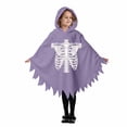 thumbnail image 1 of Girls Hooded Jumpsuits Long Sleeve Graphic Bluses Halloween Theme Dress Up Stylish Party Performance Tops for Kids, 1 of 8