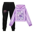 thumbnail image 1 of Girls Outfits & Set Children's Kids Girl's Hoodie Long Sleeve Soft Pullovers Sweatshirt Top and Pants Set Outfit, 1 of 4