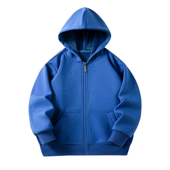 Girls Hooded Zipper Jacket Soft Warm Winter Outerwear Cozy Pullover for Toddler Kids Casual Wear