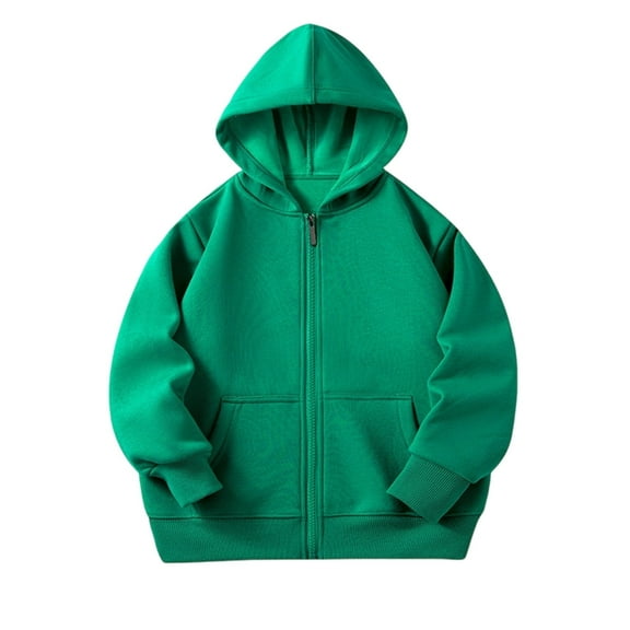 Girls Hooded Zipper Jacket Soft Warm Winter Outerwear Cozy Pullover for Toddler Kids Casual Wear