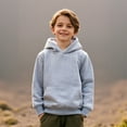 thumbnail image 1 of Girls Hoodie Grey Hoodie Lightweight Long Sleeve Hoodies Warm Fall Winter Clothes Girls 3-4 Years Clothes Boys Girls Fashion, 1 of 4
