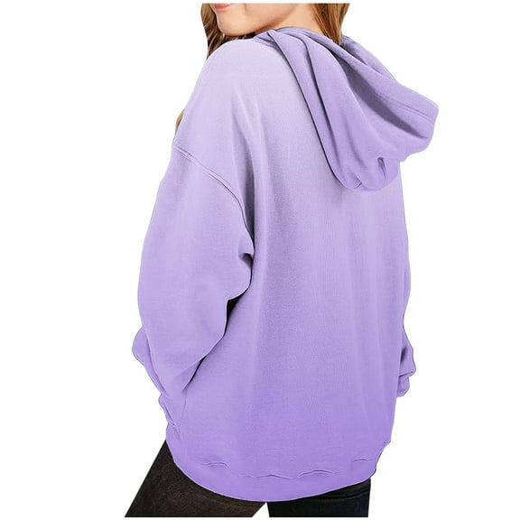 Girls Hoodie, Hooded Oversized Sweatshirts for Teen Girls Casual Solid Color Long Sleeve Hoodies Pullover Tops with Pockets 2-13 Years