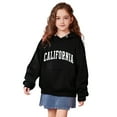 thumbnail image 1 of Girls Hoodie Kids Black Letter print Hoodie Casual Long Sleeve Classic Hoodie Winter Clothes Girls 12-13 Years Clothes Boys Girls Fashion, 1 of 4