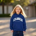 thumbnail image 1 of Hoodies Boys Kids City Name Letter Print Navy Hoodies Casual Long Sleeve Sweatshirts Fall Winter Clothes Girls Clothes Size 7-8 Years, 1 of 5