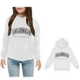 thumbnail image 1 of Girls Hoodie Kids City Name Letter Print White Hoodies Casual Long Sleeve Classic Hoodie Warm Fall Winter Clothes Toddler Girls Clothes 9-10 Years, 1 of 4