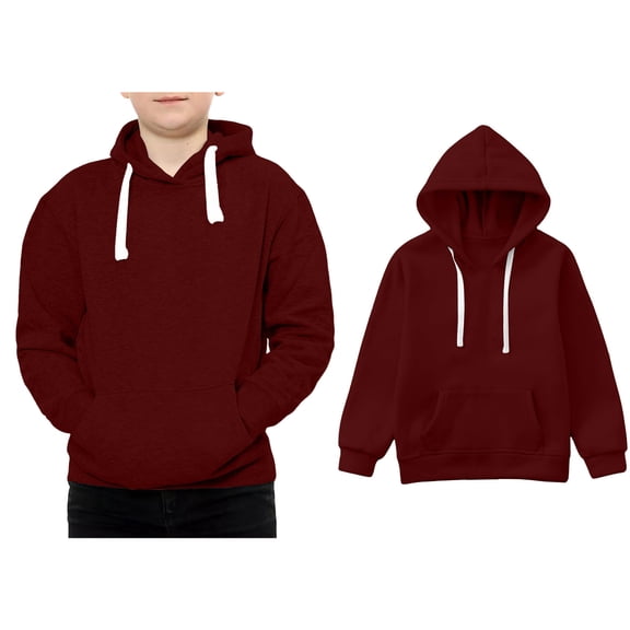 Girls Hoodie Kids Hooded Long Sleeve Pullover Tops Warm Fall Winter Clothes Girls Tops Size 11-12 Years Boys Girls Fashion