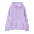 thumbnail image 1 of Girls Hoodie Kids Winter Hoodie Long Sleeve Solid Color Sweatshirt with Front Pocket Soft Warm Pullover for Daily Wear and School Outfits, 1 of 4