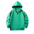 thumbnail image 1 of Girls' Hoodie, Long Sleeve Full Zip with Pockets for Outdoor, 1 of 1
