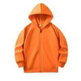 thumbnail image 1 of Girls' Hoodie, Long Sleeve Full Zip with Pockets for Outdoor, 1 of 1