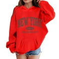 thumbnail image 1 of Girls Hoodie Long Sleeve Soft Graphic Sweatshirt Cute Pullover Kids Clothes Girls Fashion Winter Daily Wear School Outfits, 1 of 4