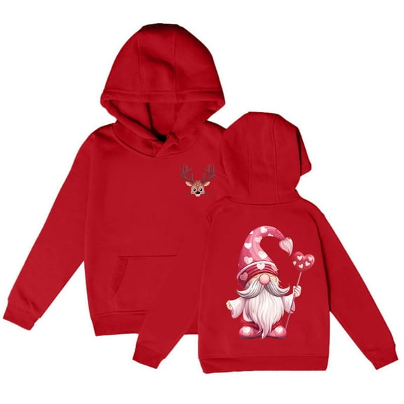 Girls Hoodie Long Sleeve Soft Sweatshirt Christmas Printed Hoody Kids Cute Pullovers Top Clothes for Girls