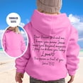 thumbnail image 1 of Girls Hoodie Long Sleeve Soft Sweatshirt Graphic Hoody Cute Pullovers Top Clothes for Kids Pink 7-8 Years, 1 of 4