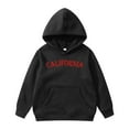 thumbnail image 1 of Girls Hoodie Long Sleeve Spring Letter California Print Hooded Sweatshirt(Big Boys), 1 of 5