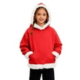 thumbnail image 1 of Girls Hoodie Soft Christmas Pullover Sweatshirt with Front Pocket Cozy Hoodies for Girls Winter Warm Kids Clothes Girls Fashion Outdoor Casual Wear, 1 of 9