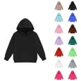 thumbnail image 1 of Girls Hoodies 2025 Fashion Style Pullover Sweaters Long Sleeve Solid Color Warm Soft Casual Sweatshirt Comfortable Breathable Outerwear Coat for Kids Outdoor Winter Clothes, 1 of 4