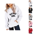 thumbnail image 1 of Girls Hoodies Casual Long Sleeve Mama Girl Graphic Hooded Sweatshirt with Pockets Kids Pullover Tops, 1 of 1